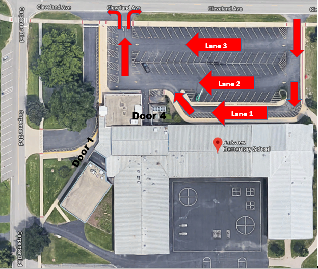 PVES dismissal route map 